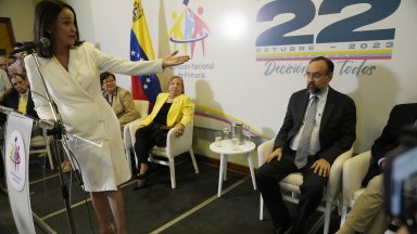 На този вот бившата депутатка Мария Корина Мачадо беше избрана