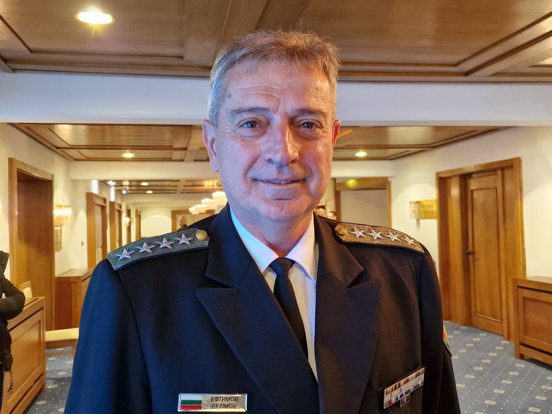 Началникът на отбраната адм. Емил Ефтимов 