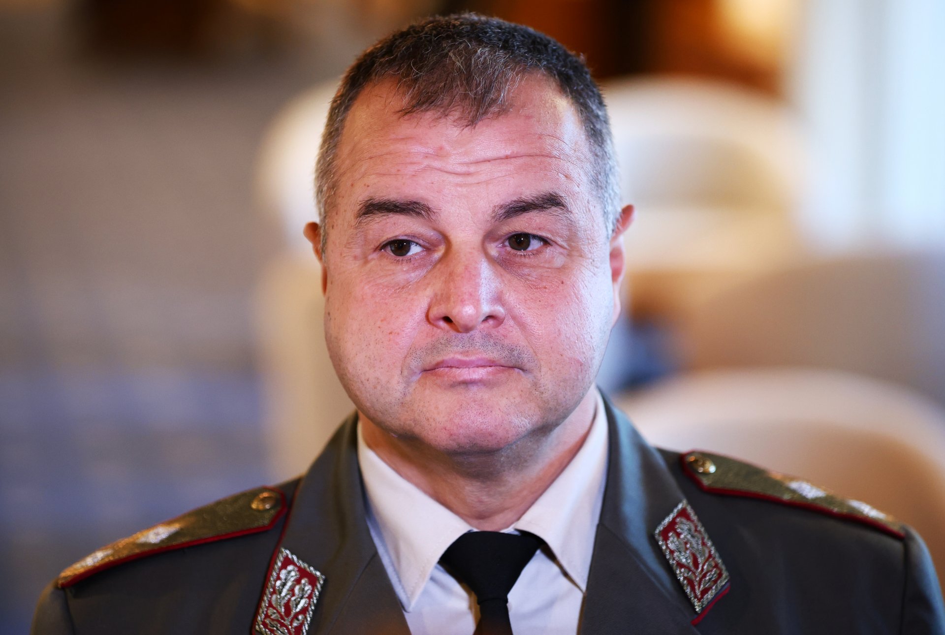 Командирът на Сухопътните войски генерал-майор Деян Дешков