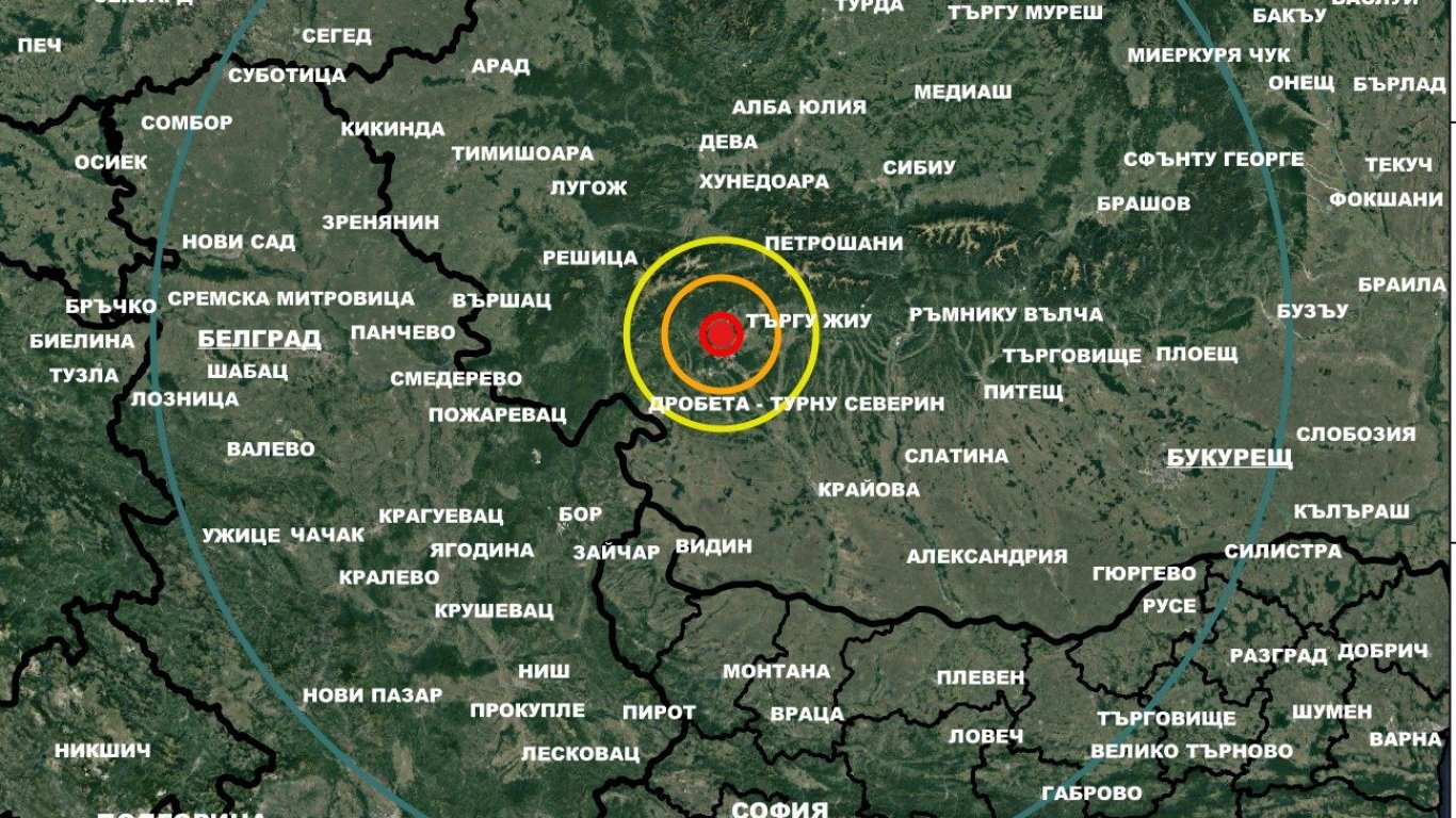 Трус с магнитуд 4.3 удари отново румънския град Търгу Жиу