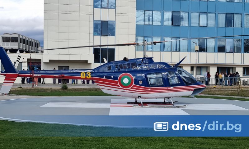 Снимка: БТА Имайки първата в България лицензирана хеликоптер на площадка,