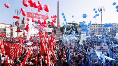 "Мелони, хората са гладни": Стачка против бюджета парализира Италия 