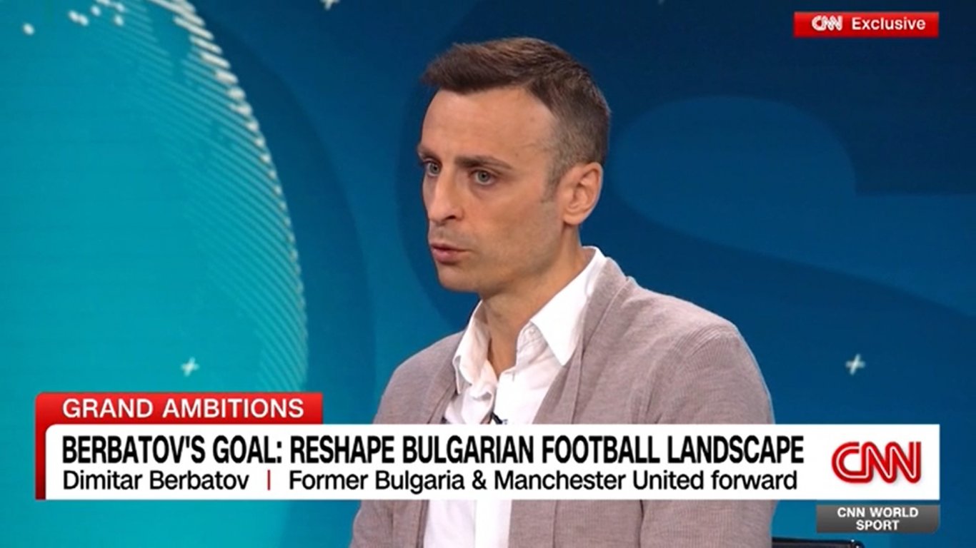 CNN обърна внимание на Бербатов и мисията му "да промени футбола в България"
