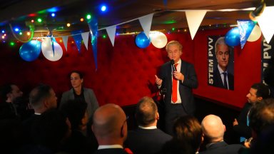 Според екзитполовете Партията на свободата на Вилдерс ще има 35