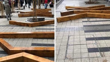 В опит да не се спънат и пребият хората заобикаляха