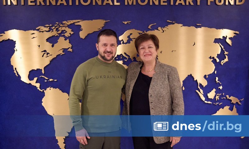 След срещата Зеленски заяви, че е благодарен на МВФ за
