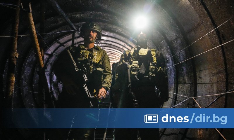 Тунелите са разположени на 400 метра от граничния пункт Ерец