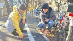 Маркировка за велоалея разгневи русенци