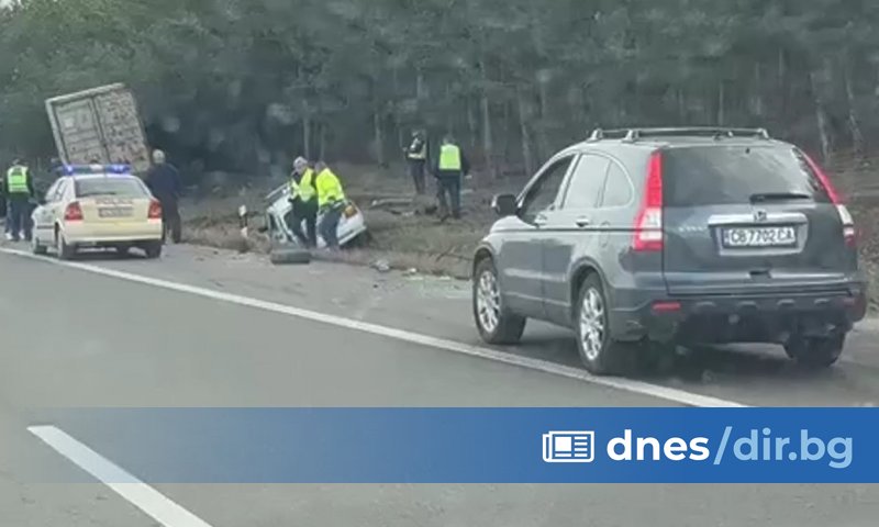 Инцидентът е станал на 67 км в посока Пловдив, след