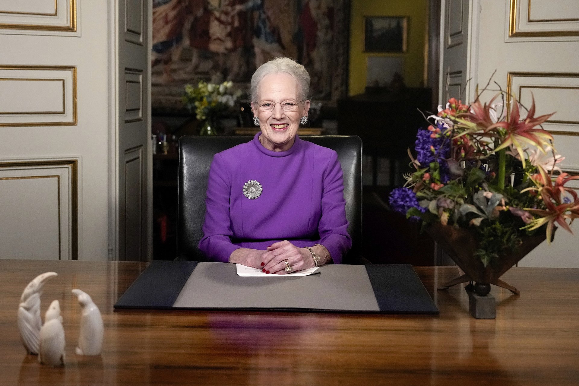 В новогодишната си реч, кралицата обяви Абдикацията си