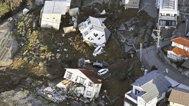 Земетресението в Япония е най-смъртоносното природно бедствие в страната от 2018 г. насам