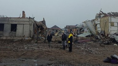 Инцидентът стана вчера във Воронежска област  Бомбардираното село се намира на 150