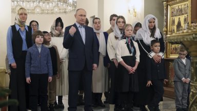Путин е приел семействата в резиденцията си в Ново Огарьово