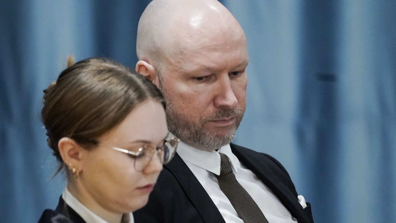 Въпреки сълзите на Брайвик в съда, норвежките власти още го намират за много опасен 