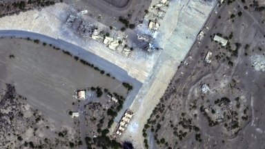 Мястото от което хусите изстреляха ракета в покрайнините на Ходейда