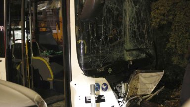 Автобус на столичния градски транспорт се заби в ограда на къща в Нови Искър (видео)