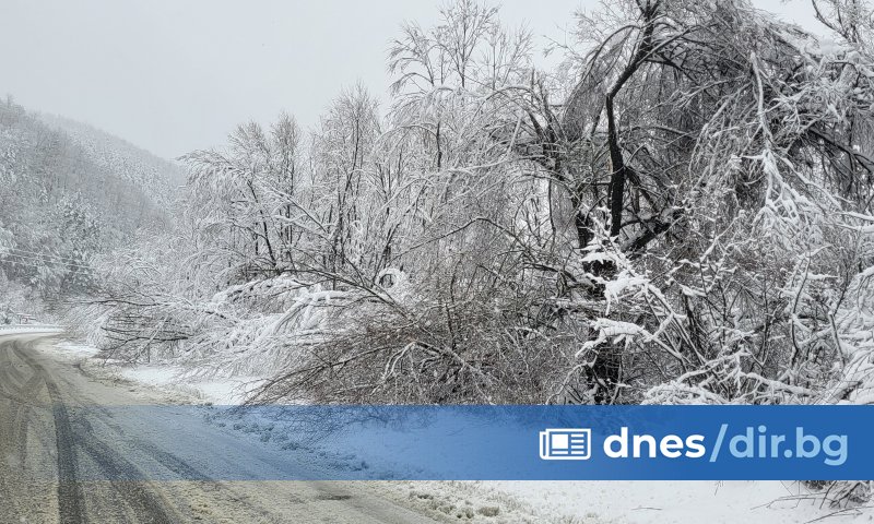 Температурата на прохода Шипка е минус четири градуса, в момента