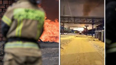 Пожар в терминал на най-големия руски производител на втечнен природен газ (видео)