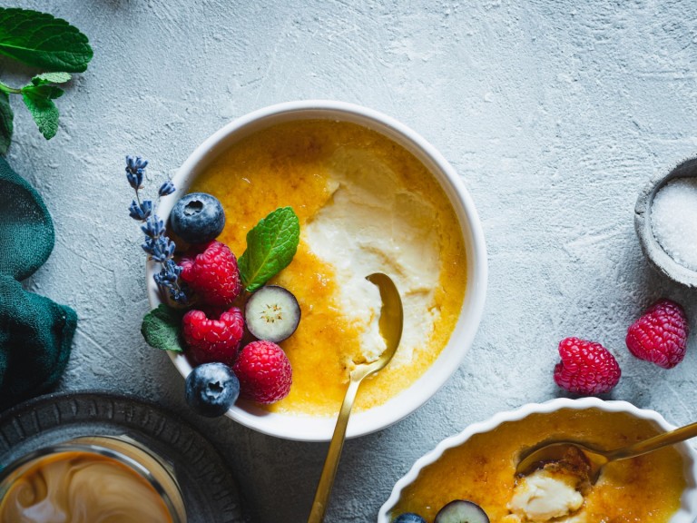 Крем брюле с бял шоколад