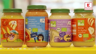 Kaufland България увеличи устойчивия си асортимент с 24 био бебешки храни