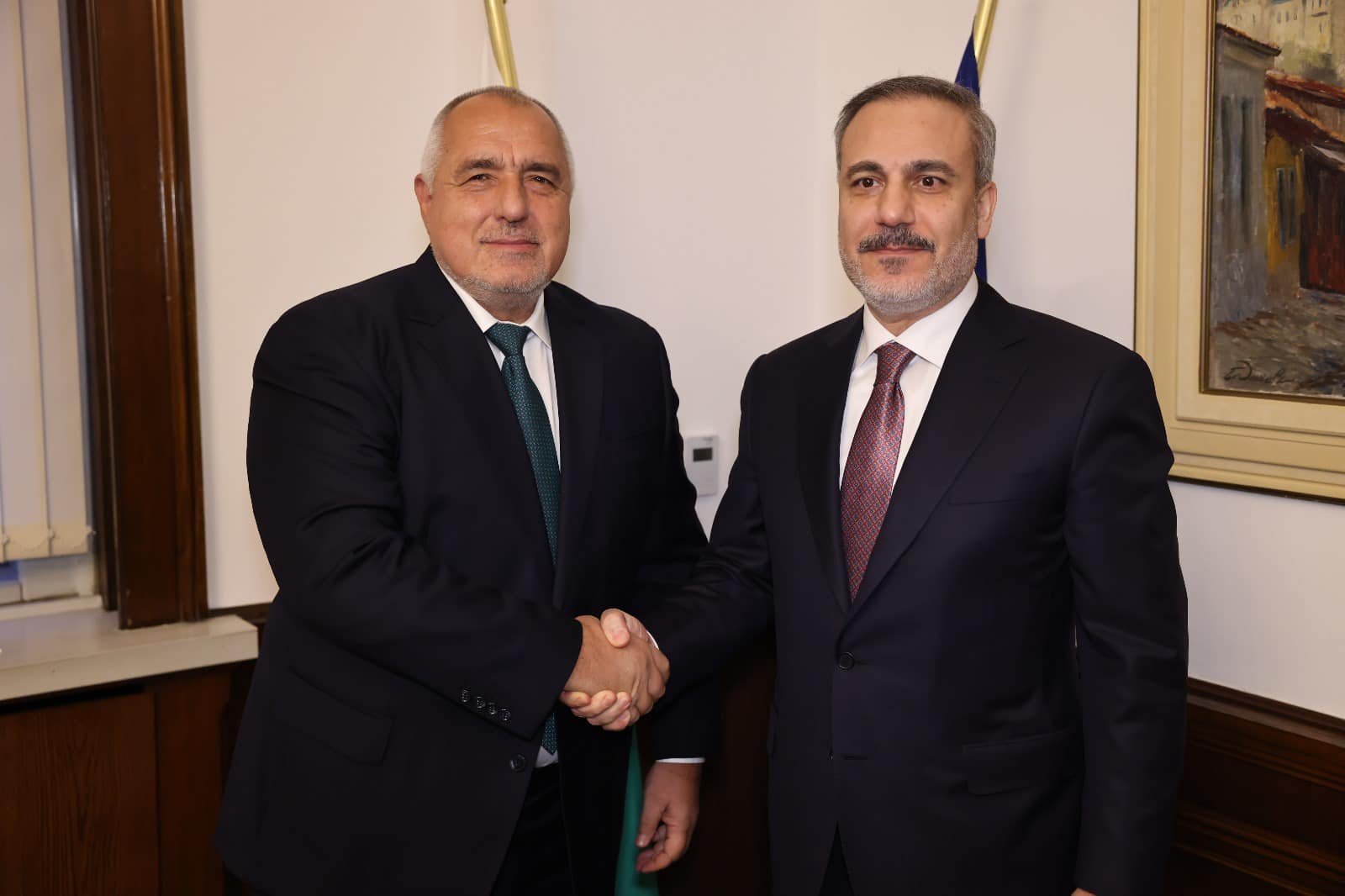 Турският външен министър се срещна и с лидера на ГЕРБ Бойко Борисов