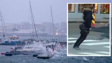 En storm som ikke er sett på 30 år i Norge stengte veier og skoler, en buss ble kastet av veien