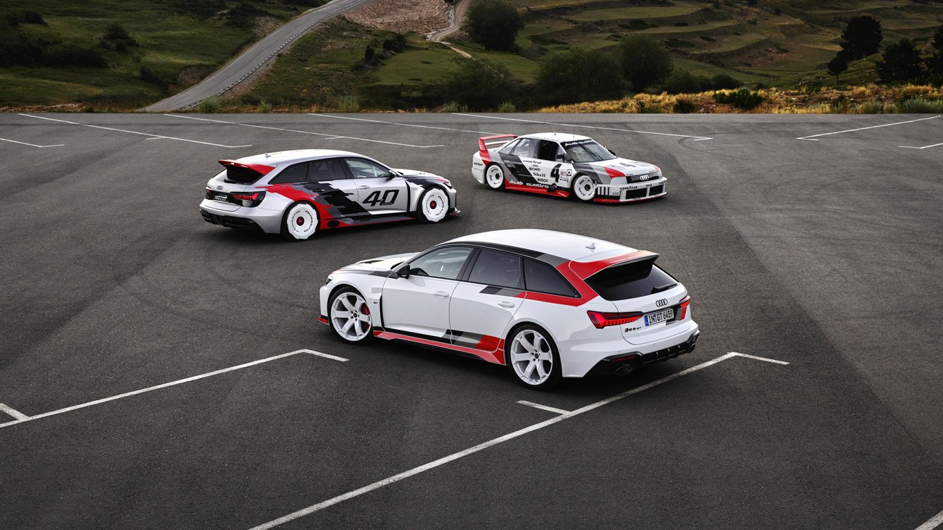 Audi RS6 Avant GT, RS6 GTO concept и Audi 90 quattro IMSA GTO