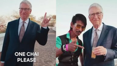 Бил Гейтс стана рекламно лице на уличната кухня в Индия (видео)