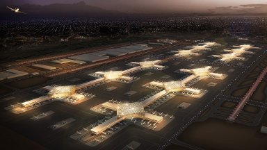 Дубай строи в пустинята най-голямото летище в света