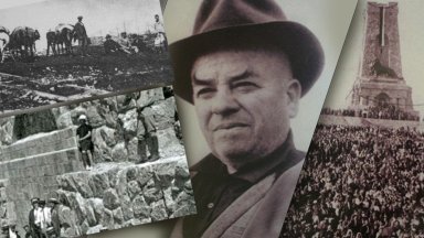 Чертежи по които е строен паметника Снимка Скрийншот Първият камък