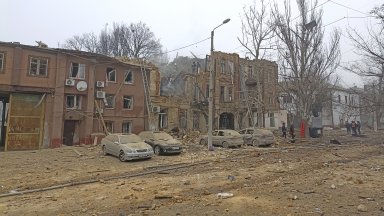 Според информацията експлозията е бил причинена от нападение с дрон срещу