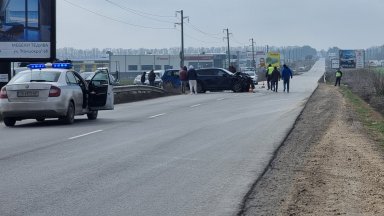 Сигналът за инцидента е получен около 9 25 часа Верижният сблъсък