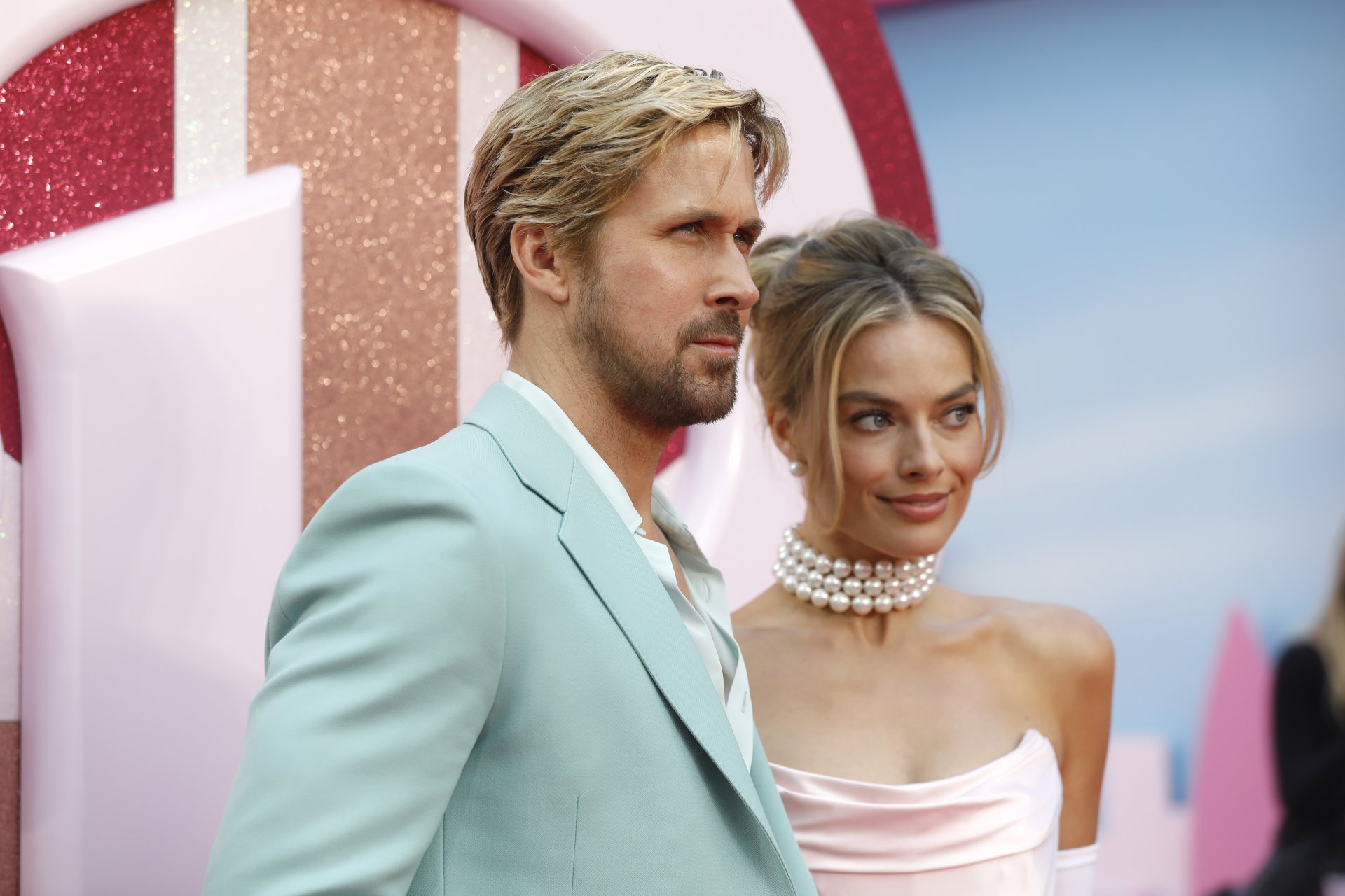 Марго Роби и Райън Гослинг на европейската премиера на филма