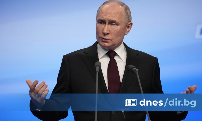 Путин спечели 87,33% от гласовете при обработени 99,52% от протоколите,