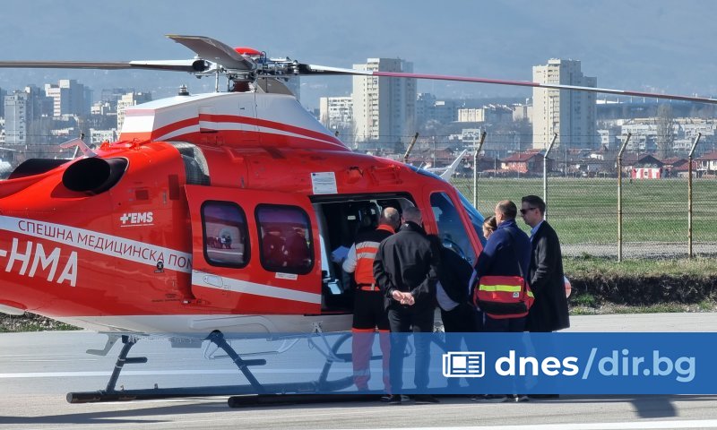 Хеликоптерът излетя от авиобазата на Главна дирекция Гранична полиция (ГДГП)