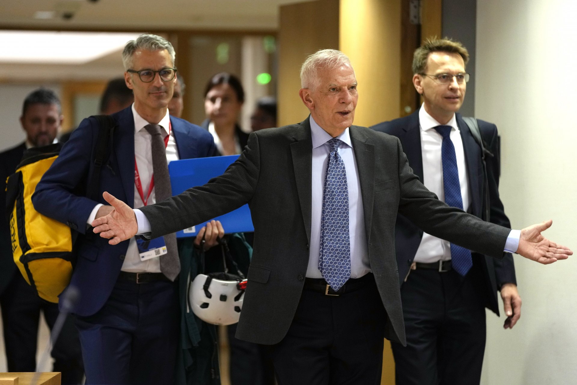 Върховният представител на ЕС за външната политика и сигурността Жозеп Борел пристига за днешната среща на външните министри от ЕС в Брюксел
