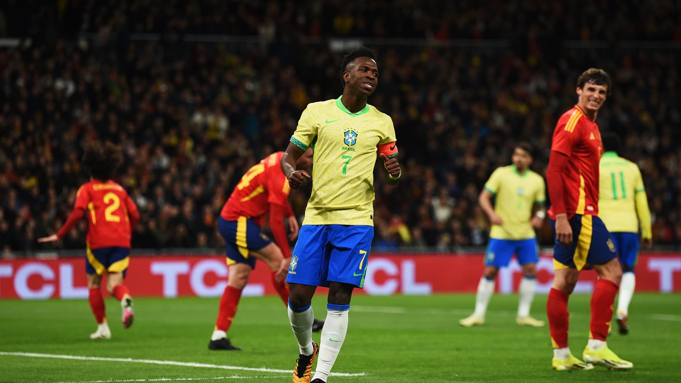 Испания и Бразилия оправдаха очакванията с шест гола в зрелище на "Бернабеу"