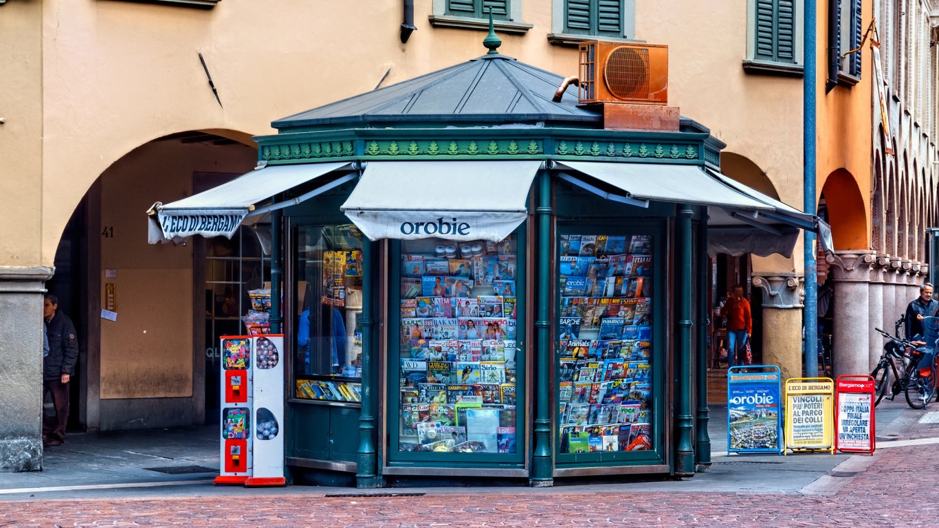 Емблематичните павилиони за вестници в Италия са напът да изчезнат