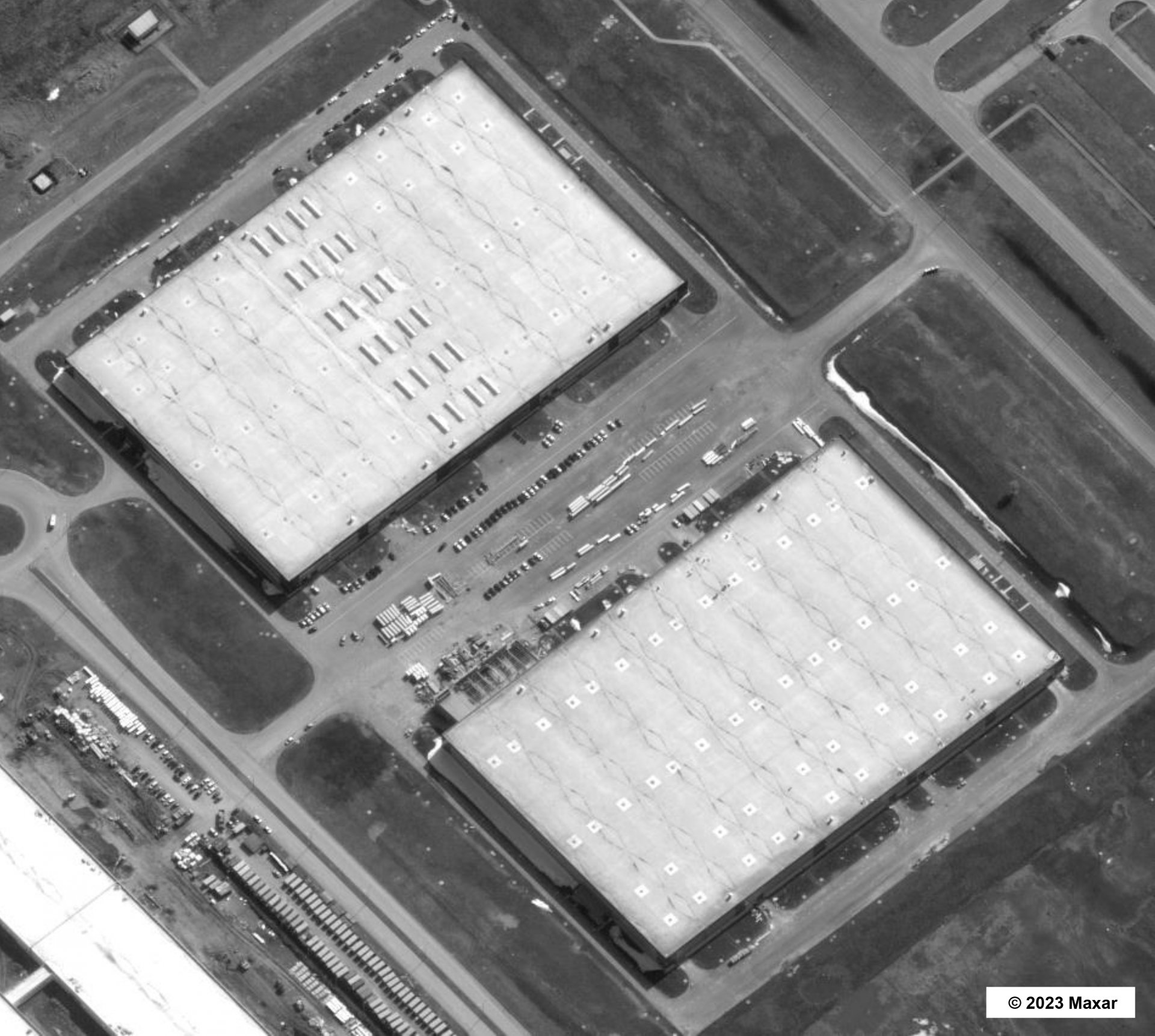 Сателитна снимка на специалната икономическа зона "Елабуга", където се намира заводът