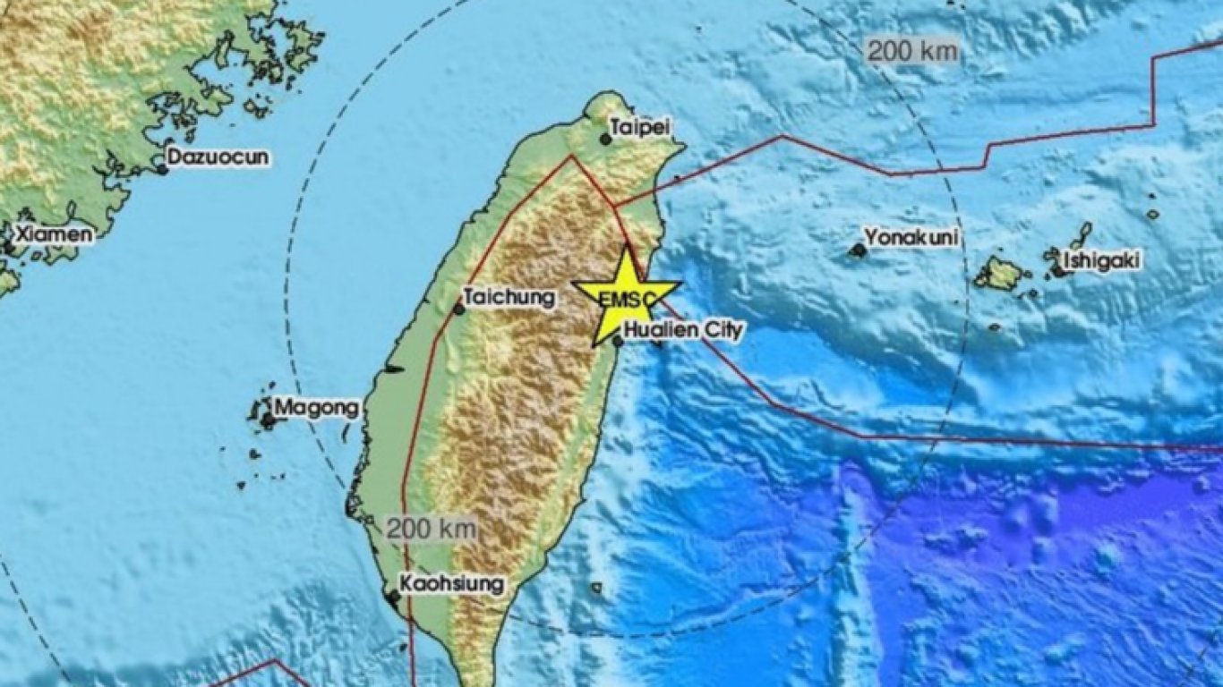 Втори силен трус удари Тайван