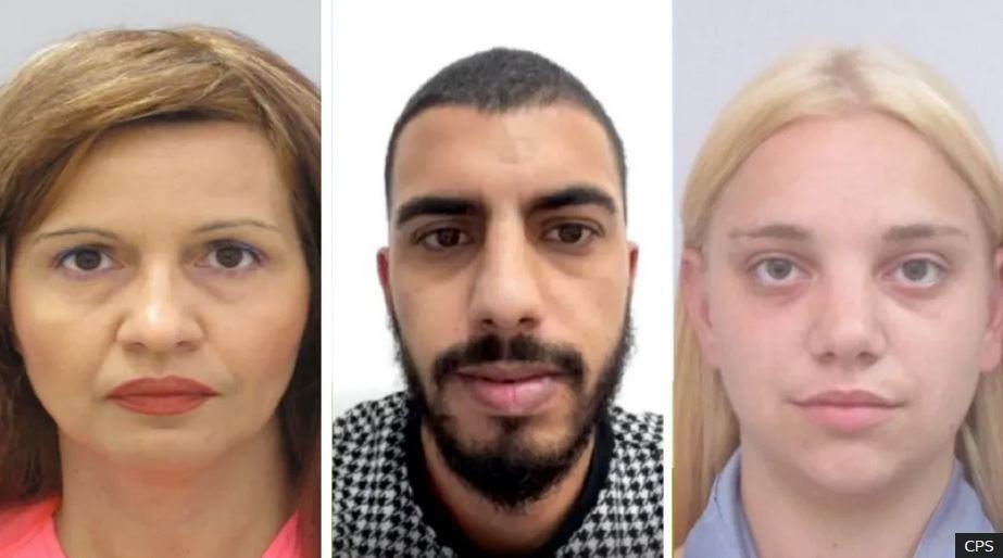 Отляво надясно Цветка Тодорова, Стоян Стоянов и Патриция Панева се признаха за виновни за измами и пране на пари