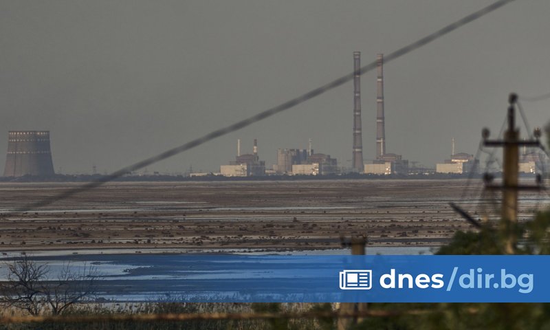 Комплексът на Запорожката атомна електроцентрала в Южна Украйна, окупиран от