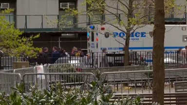 Shocking moment man sets himself on fire on UC Berkeley