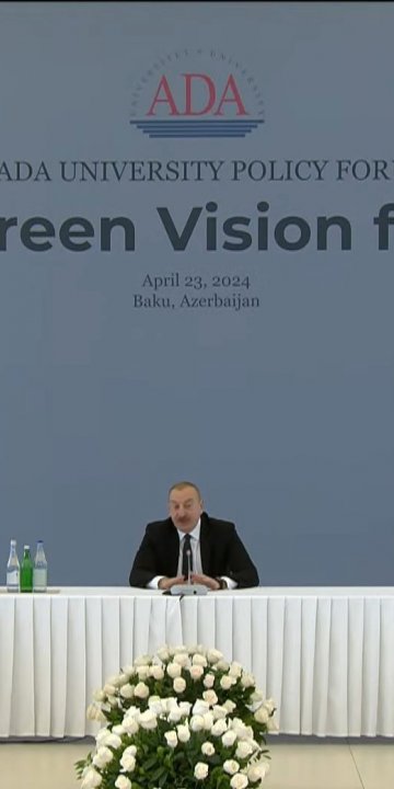 Илхам Алиев откри форума "COP29 и Зелена визия за Азербайджан" 