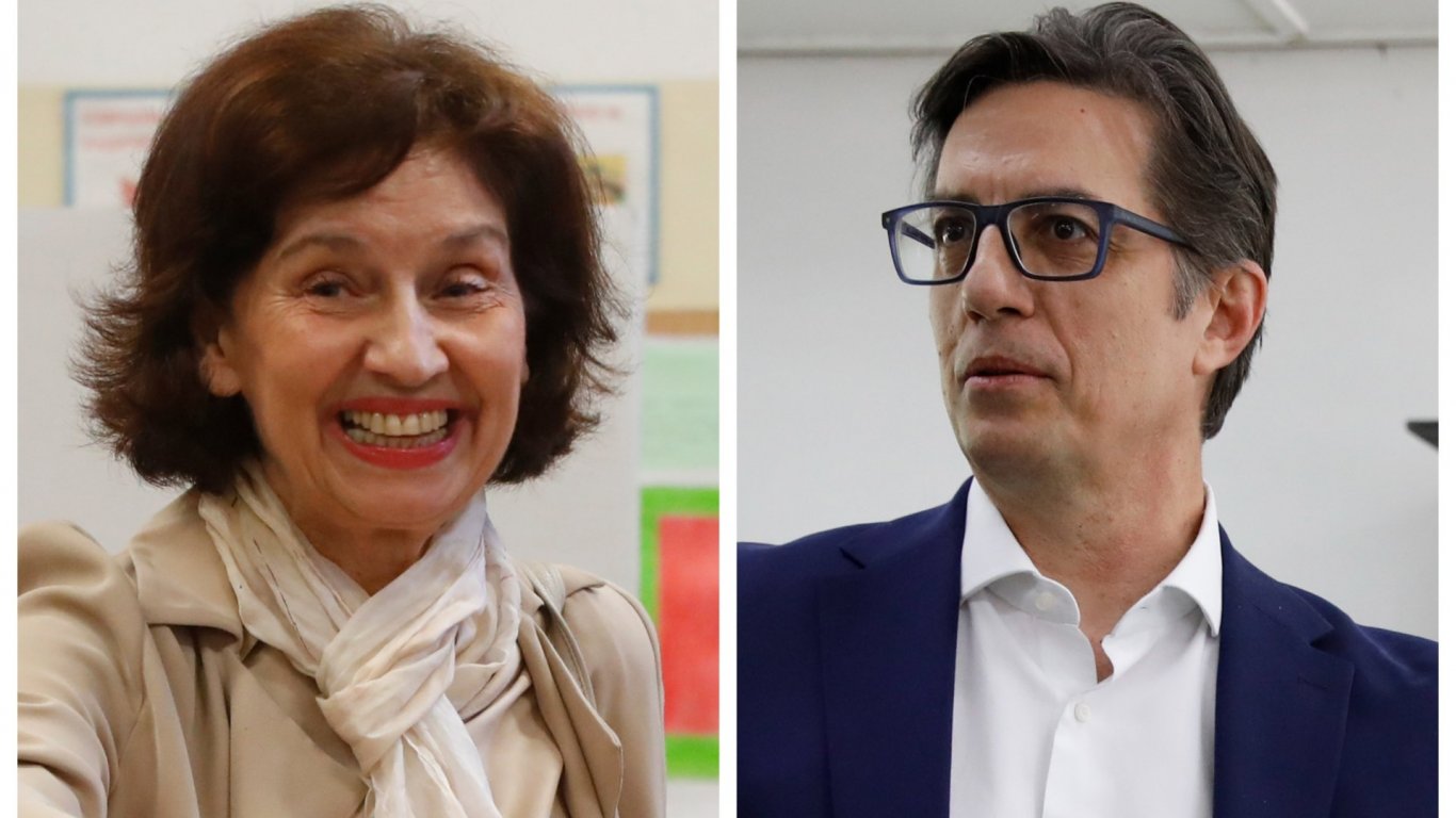На балотаж за президент в Скопие отиват Силяновска и Пендаровски