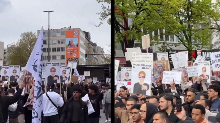 "Решението е халифат": Ислямистка демонстрация в Хамбург (видео)