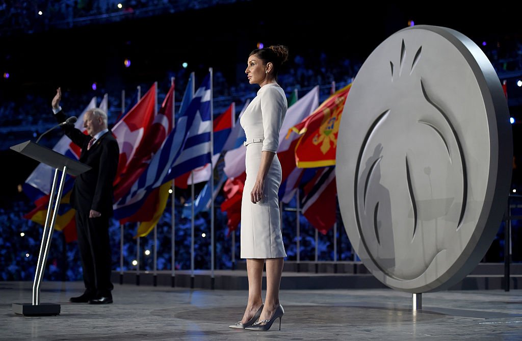 2015 г., Мехрибан Алиева на откриването на първите Европейски игри в Баку
