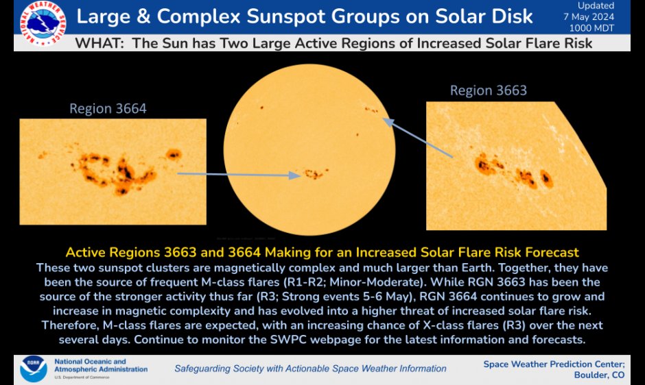 Регионът от слънчеви петна 3664 е по-голям от планетата ни