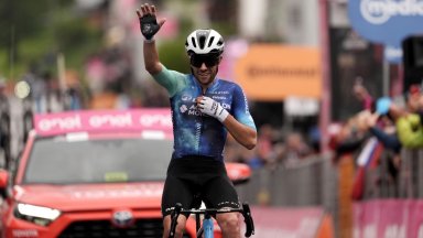 Нова италианска радост: Жокера изригна и спечели 19-ия етап на "Джирото"
