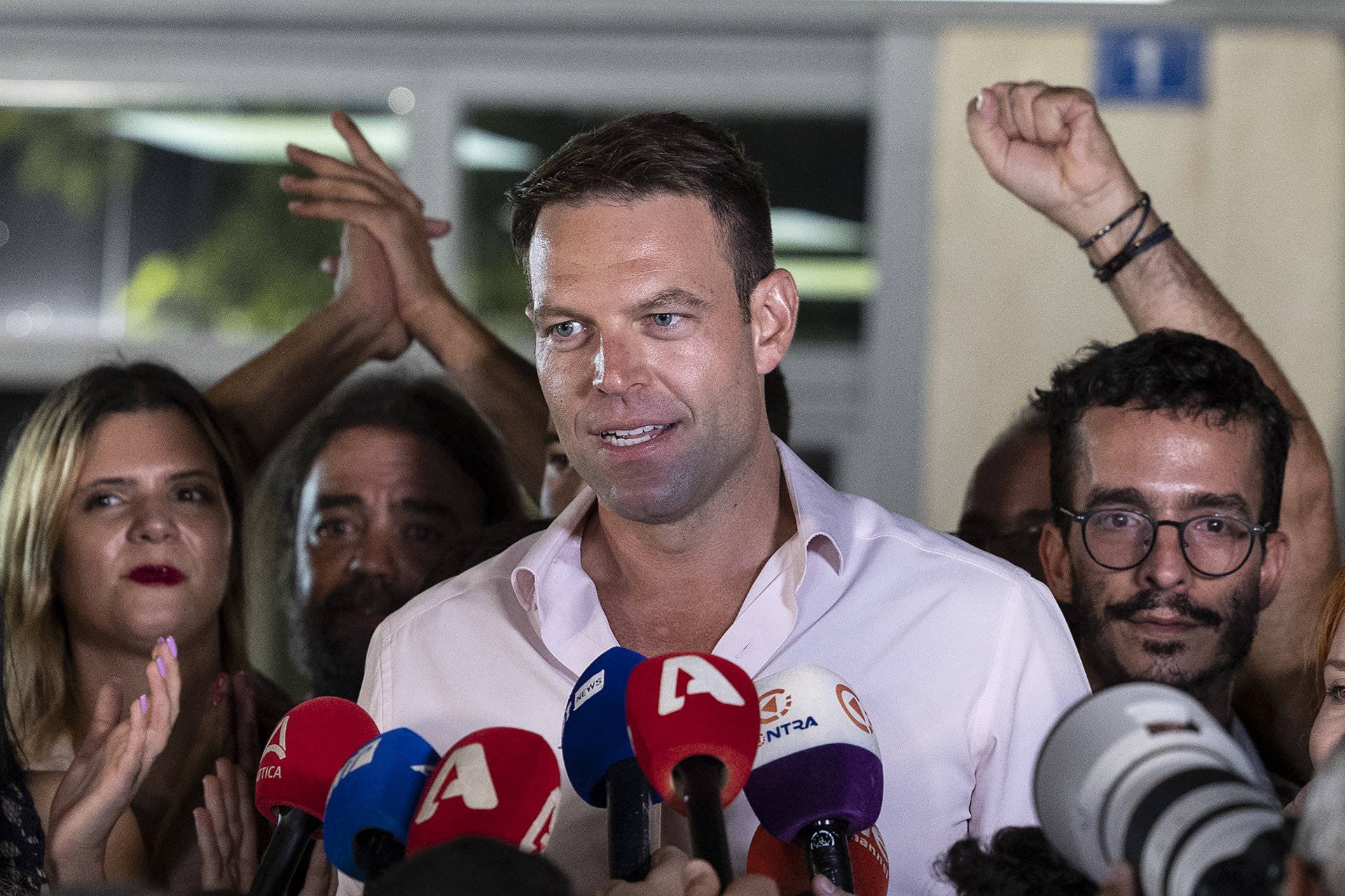 Stefanos Kaselakis, lederen av SYRIZA